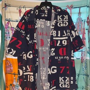 Nautica Multicolor Graphic Button-Up Shirt